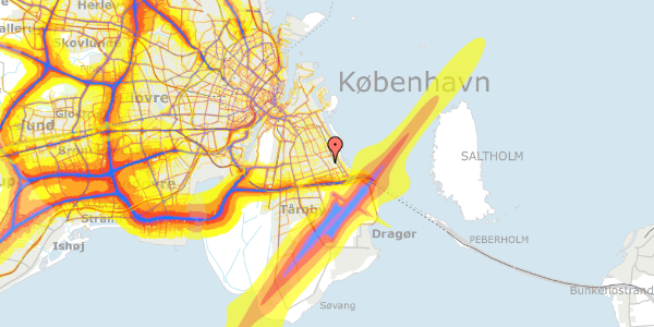 Trafikstøjkort på Balsamvej 2, 2770 Kastrup