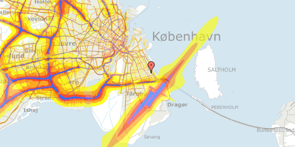 Trafikstøjkort på Balsamvej 9, 2770 Kastrup