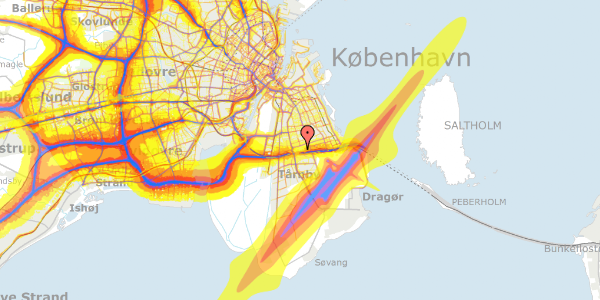 Trafikstøjkort på Blykobbevej 28, 1. th, 2770 Kastrup