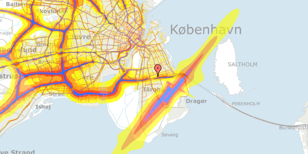 Trafikstøjkort på Blykobbevej 30, st. th, 2770 Kastrup