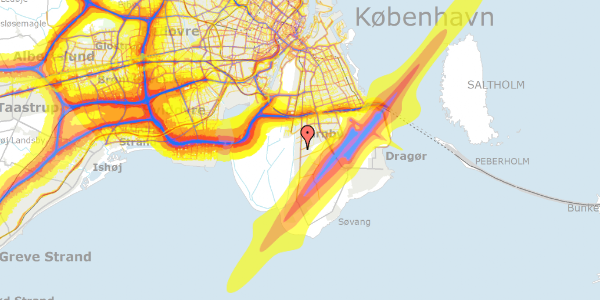 Trafikstøjkort på Bryrupvej 92, 2770 Kastrup