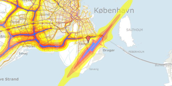 Trafikstøjkort på Brønderslev Alle 6, 2770 Kastrup