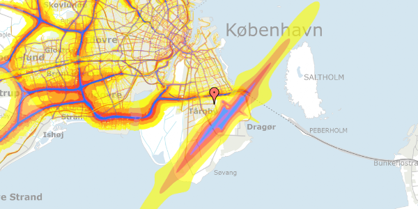 Trafikstøjkort på Børkop Alle 11, 2770 Kastrup