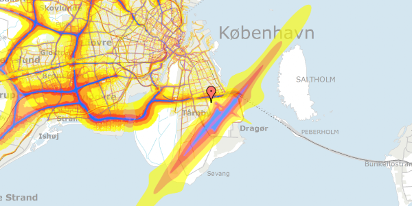 Trafikstøjkort på Capellas Alle 5, 2770 Kastrup