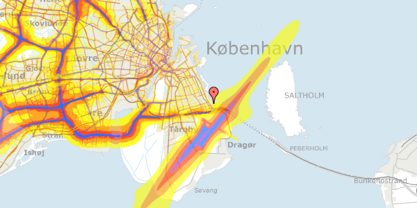 Trafikstøjkort på C.M. Larsens Alle 4, 2770 Kastrup