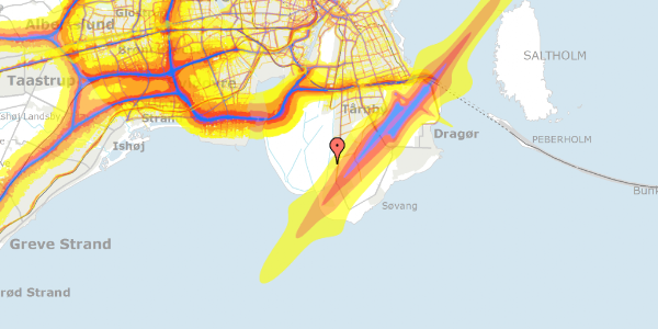 Trafikstøjkort på Elborg Alle 20, 2791 Dragør