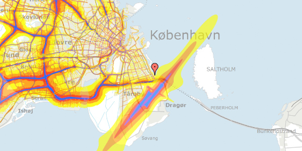 Trafikstøjkort på Engmarken 15, st. th, 2770 Kastrup