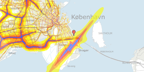 Trafikstøjkort på Engmarken 28, 2770 Kastrup