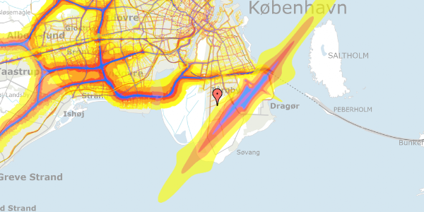 Trafikstøjkort på Gambiavej 37, 2770 Kastrup