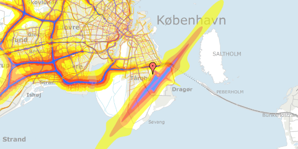 Trafikstøjkort på Gartnertoften 24, 2770 Kastrup