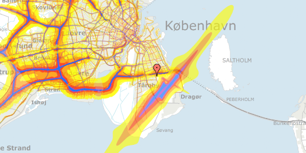 Trafikstøjkort på Gemmas Alle 28, 2770 Kastrup