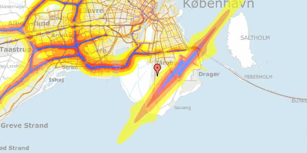 Trafikstøjkort på Ghanavej 6, 2770 Kastrup