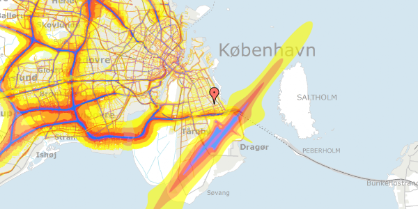 Trafikstøjkort på Hyben Alle 48, st. tv, 2770 Kastrup