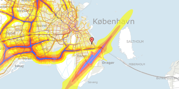 Trafikstøjkort på Hyben Alle 88, st. tv, 2770 Kastrup