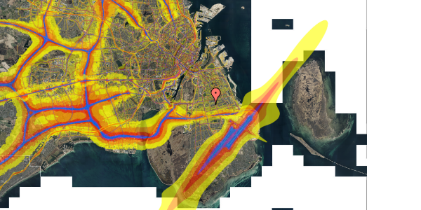 Trafikstøjkort på Jershøj 3, 2770 Kastrup