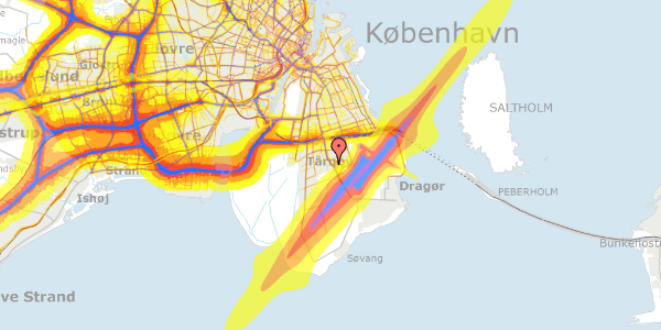 Trafikstøjkort på Jerslev Alle 4C, 2770 Kastrup