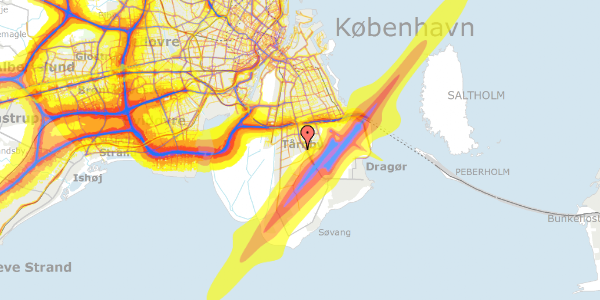 Trafikstøjkort på Jerslev Alle 25A, 2770 Kastrup