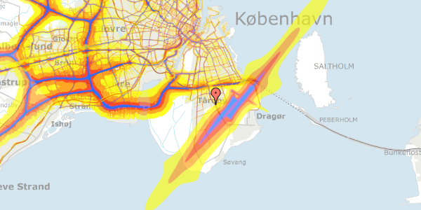 Trafikstøjkort på Jerslev Alle 25C, 2770 Kastrup