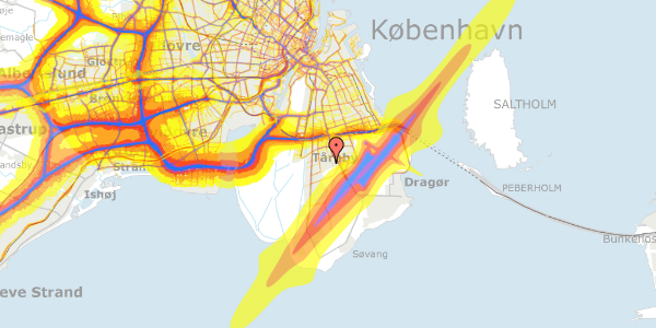 Trafikstøjkort på Jerslev Alle 46D, 2770 Kastrup