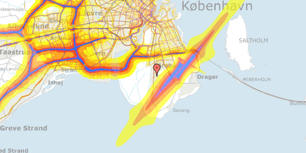 Trafikstøjkort på Kairovej 1, 2770 Kastrup