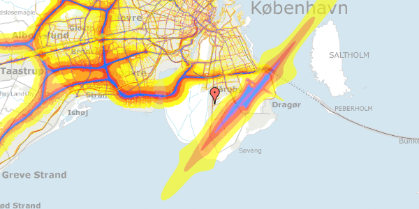 Trafikstøjkort på Kairovej 19, 2770 Kastrup