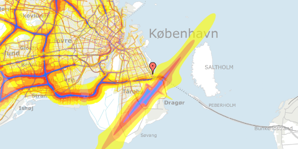 Trafikstøjkort på Kastrupkrogen 8, 1. tv, 2770 Kastrup