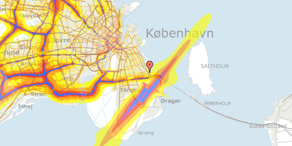 Trafikstøjkort på Kastrupkrogen 28, 4. th, 2770 Kastrup