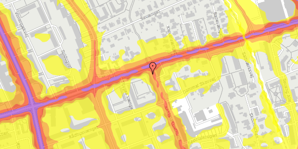 Trafikstøjkort på Kastruplundgade 2, 2. tv, 2770 Kastrup