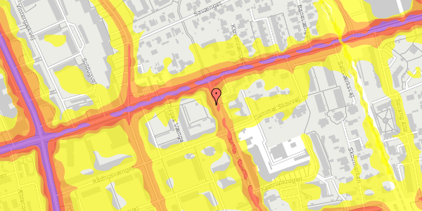 Trafikstøjkort på Kastruplundgade 6, st. th, 2770 Kastrup