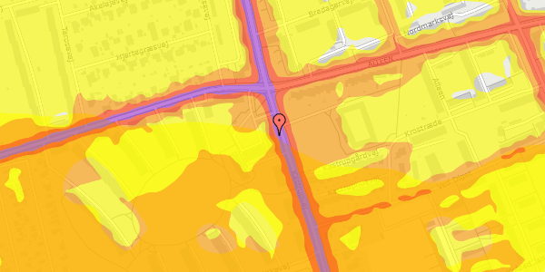 Trafikstøjkort på Kastrupvej 326, st. 1, 2770 Kastrup