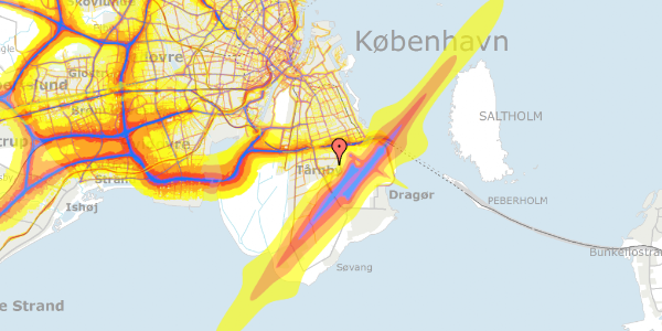 Trafikstøjkort på Lyngborgvej 38, 2770 Kastrup