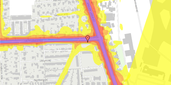 Trafikstøjkort på Løjtegårdsvej 5, 1. th, 2770 Kastrup