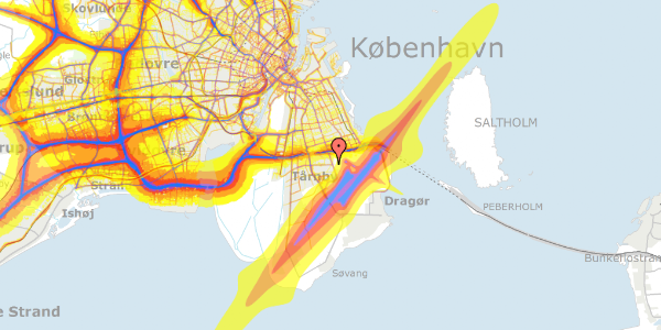 Trafikstøjkort på Løjtegårdsvej 25, 2770 Kastrup