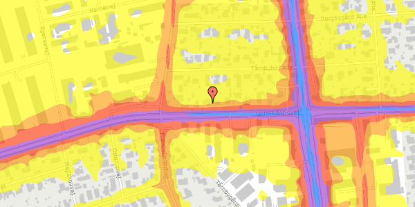 Trafikstøjkort på Løjtegårdsvej 140, 2770 Kastrup