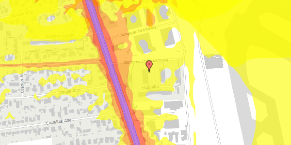 Trafikstøjkort på Maglebo 9, 1. th, 2770 Kastrup