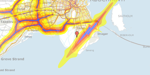 Trafikstøjkort på Natalvej 37, 2770 Kastrup