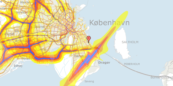 Trafikstøjkort på Nordmarksvej 18, st. , 2770 Kastrup