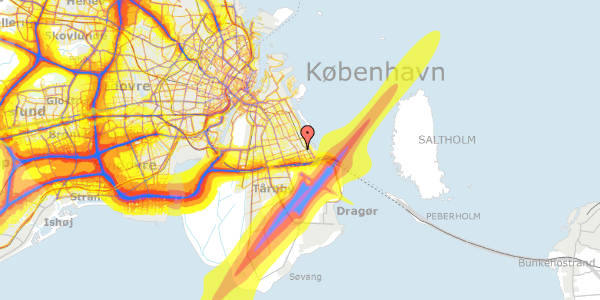 Trafikstøjkort på Nordmarksvej 72, 2. tv, 2770 Kastrup