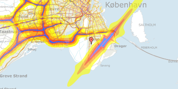 Trafikstøjkort på Nubiensvej 6, 2770 Kastrup