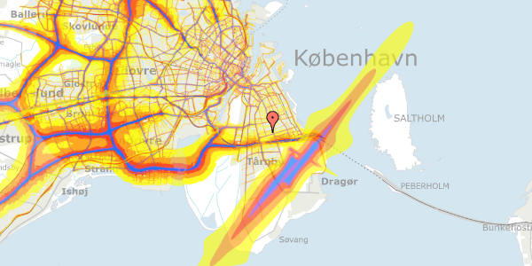 Trafikstøjkort på Randkløve Alle 66, 2. th, 2770 Kastrup