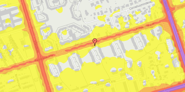 Trafikstøjkort på Randkløve Alle 114, st. th, 2770 Kastrup