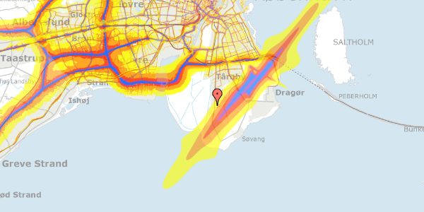 Trafikstøjkort på Rotterdam Alle 2, 2791 Dragør