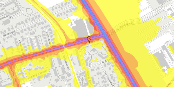 Trafikstøjkort på Saltværksvej 7C, 2770 Kastrup