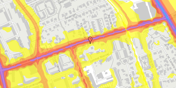 Trafikstøjkort på Saltværksvej 37, 2770 Kastrup