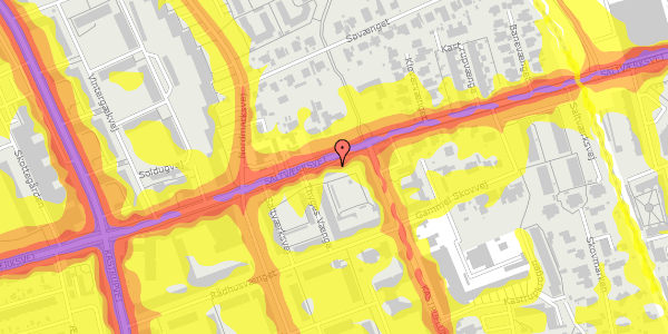 Trafikstøjkort på Saltværksvej 49, st. th, 2770 Kastrup