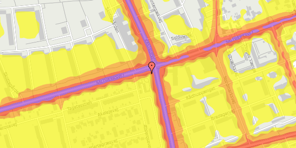 Trafikstøjkort på Saltværksvej 71, st. th, 2770 Kastrup