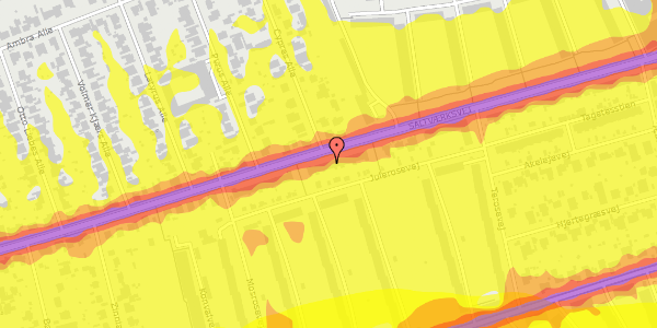 Trafikstøjkort på Saltværksvej 145, 2770 Kastrup