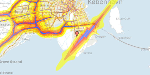 Trafikstøjkort på Sindingvej 6, 2770 Kastrup