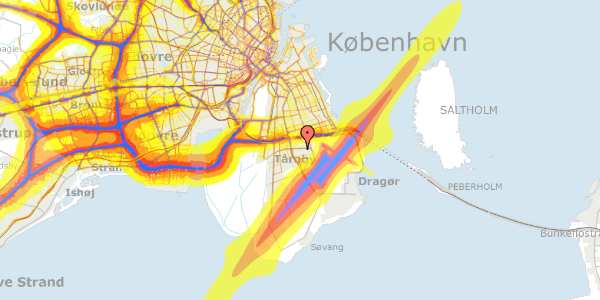 Trafikstøjkort på Snoghøj Alle 23, 2770 Kastrup