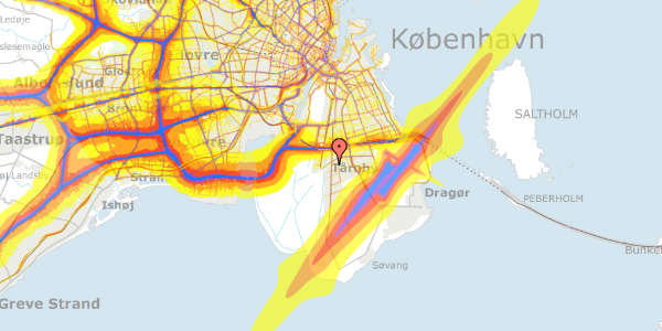 Trafikstøjkort på Studsbøl Alle 5, 2770 Kastrup